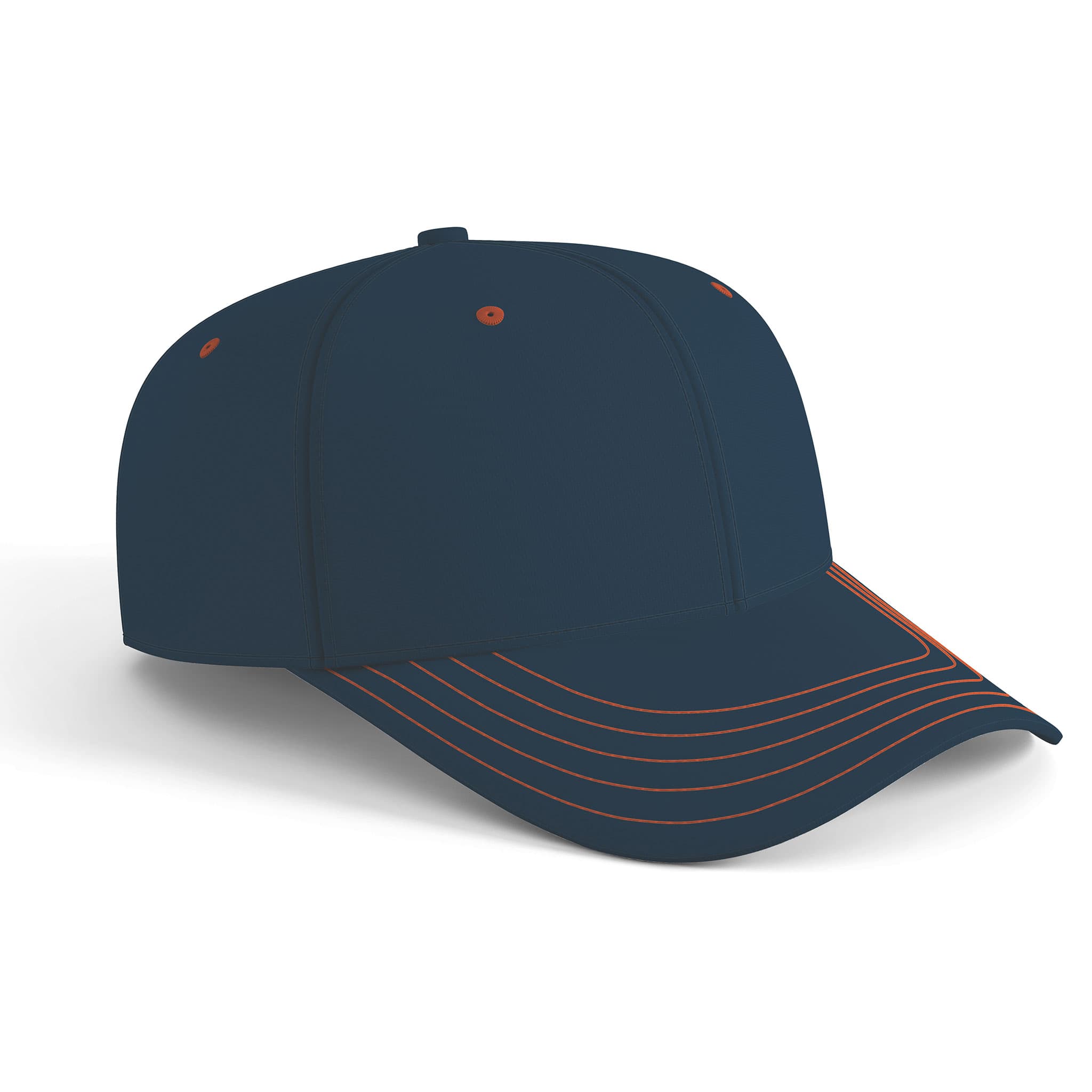 Single colour with contrast peak stitching